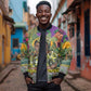 Wangari Maathai Bomber Jacket Colorful Nature-Inspired Design Empowerment Quote African Print Environmental - African Pride