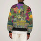 Wangari Maathai Bomber Jacket Colorful Nature-Inspired Design Empowerment Quote African Print Environmental - African Pride