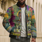 Wangari Maathai Bomber Puffer Jacket Colorful Nature-Inspired Design Empowerment Quote African Print Environmental - African Pride
