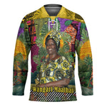 Wangari Maathai Hockey Jersey Colorful Nature-Inspired Design Empowerment Quote African Print Environmental - African Pride