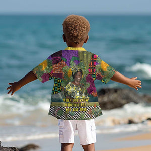 Wangari Maathai Kid Hawaiian Shirt Colorful Nature-Inspired Design Empowerment Quote African Print Environmental - African Pride