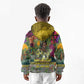 Wangari Maathai Kid Hoodie Colorful Nature-Inspired Design Empowerment Quote African Print Environmental - African Pride
