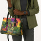 Wangari Maathai Leather Bag Colorful Nature-Inspired Design Empowerment Quote African Print Environmental - African Pride