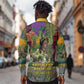 Wangari Maathai Long Sleeve Button Shirt Colorful Nature-Inspired Design Empowerment Quote African Print Environmental - African Pride
