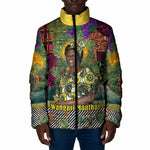 Wangari Maathai Padded Jacket Colorful Nature-Inspired Design Empowerment Quote African Print Environmental - African Pride