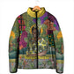 Wangari Maathai Padded Jacket Colorful Nature-Inspired Design Empowerment Quote African Print Environmental - African Pride