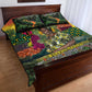 Wangari Maathai Quilt Bed Set Colorful Nature-Inspired Design Empowerment Quote African Print Environmental - African Pride