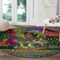 Wangari Maathai Round Carpet Colorful Nature-Inspired Design Empowerment Quote African Print Environmental - African Pride