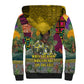 Wangari Maathai Sherpa Hoodie Colorful Nature-Inspired Design Empowerment Quote African Print Environmental - African Pride
