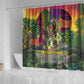 Wangari Maathai Shower Curtain Colorful Nature-Inspired Design Empowerment Quote African Print Environmental - African Pride