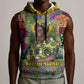 Wangari Maathai Sleeveless Hoodie Colorful Nature-Inspired Design Empowerment Quote African Print Environmental - African Pride