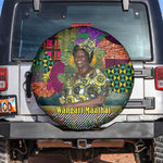 Wangari Maathai Spare Tire Cover Colorful Nature-Inspired Design Empowerment Quote African Print Environmental - African Pride