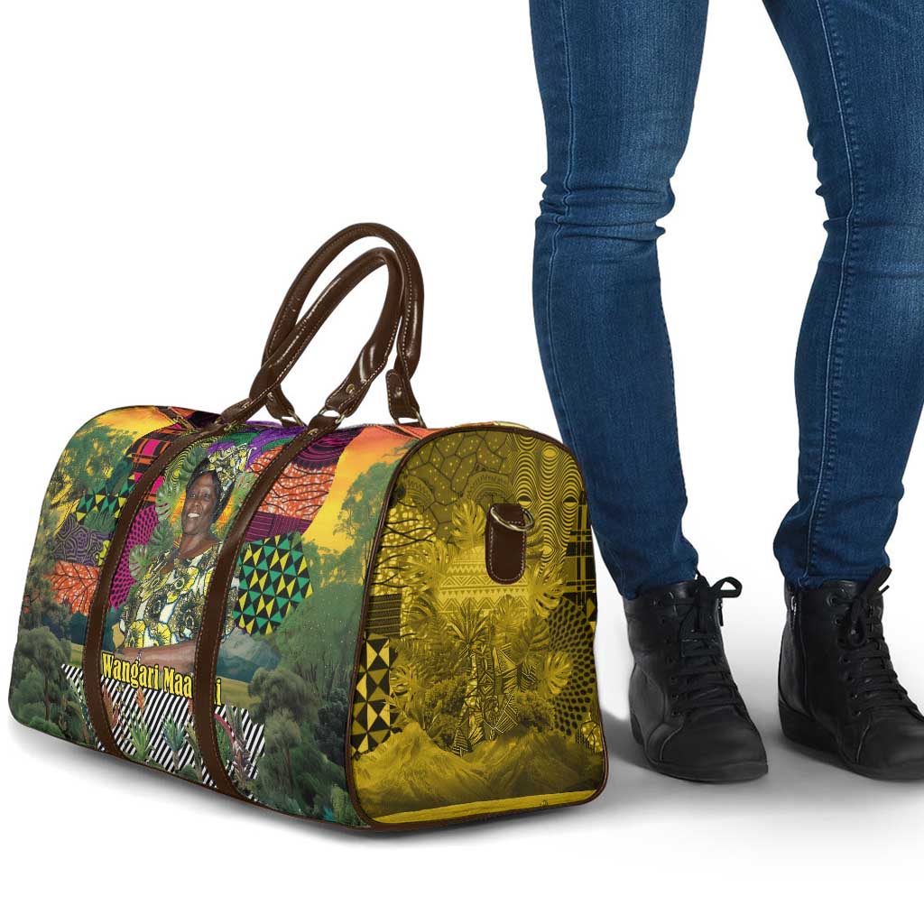 Wangari Maathai Travel Bag Colorful Nature-Inspired Design Empowerment Quote African Print Environmental - African Pride