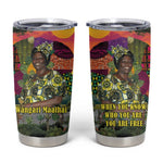 Wangari Maathai Tumbler Cup Colorful Nature-Inspired Design Empowerment Quote African Print Environmental - African Pride