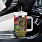 Wangari Maathai Tumbler With Handle Colorful Nature-Inspired Design Empowerment Quote African Print Environmental - African Pride