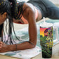 Wangari Maathai Tumbler With Handle Colorful Nature-Inspired Design Empowerment Quote African Print Environmental - African Pride
