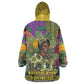 Wangari Maathai Wearable Blanket Hoodie Colorful Nature-Inspired Design Empowerment Quote African Print Environmental - African Pride