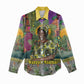 Wangari Maathai Women Casual Shirt Colorful Nature-Inspired Design Empowerment Quote African Print Environmental - African Pride