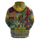 Wangari Maathai Zip Hoodie Colorful Nature-Inspired Design Empowerment Quote African Print Environmental - African Pride