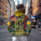 Wangari Maathai Zip Hoodie Colorful Nature-Inspired Design Empowerment Quote African Print Environmental - African Pride