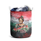 Wangari Maathai Laundry Basket Kenyan Flag Watercolor Style - Environmental Quote Planting Trees Tribute Eco-Activism - African Pride