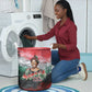 Wangari Maathai Laundry Basket Kenyan Flag Watercolor Style - Environmental Quote Planting Trees Tribute Eco-Activism - African Pride