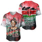 Wangari Maathai Baseball Jersey Kenyan Flag Watercolor Style - Environmental Quote Planting Trees Tribute Eco-Activism - African Pride