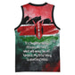 Wangari Maathai Basketball Jersey Kenyan Flag Watercolor Style - Environmental Quote Planting Trees Tribute Eco-Activism - African Pride
