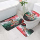 Wangari Maathai Bathroom Set Kenyan Flag Watercolor Style - Environmental Quote Planting Trees Tribute Eco-Activism - African Pride