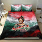 Wangari Maathai Bedding Set Kenyan Flag Watercolor Style - Environmental Quote Planting Trees Tribute Eco-Activism - African Pride