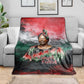 Wangari Maathai Blanket Kenyan Flag Watercolor Style - Environmental Quote Planting Trees Tribute Eco-Activism - African Pride