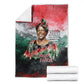 Wangari Maathai Blanket Kenyan Flag Watercolor Style - Environmental Quote Planting Trees Tribute Eco-Activism - African Pride