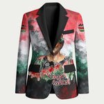 Wangari Maathai Blazer Kenyan Flag Watercolor Style - Environmental Quote Planting Trees Tribute Eco-Activism - African Pride