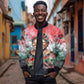 Wangari Maathai Bomber Jacket Kenyan Flag Watercolor Style - Environmental Quote Planting Trees Tribute Eco-Activism - African Pride