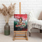 Wangari Maathai Canvas Wall Art Kenyan Flag Watercolor Style - Environmental Quote Planting Trees Tribute Eco-Activism - African Pride