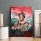 Wangari Maathai Canvas Wall Art Kenyan Flag Watercolor Style - Environmental Quote Planting Trees Tribute Eco-Activism - African Pride