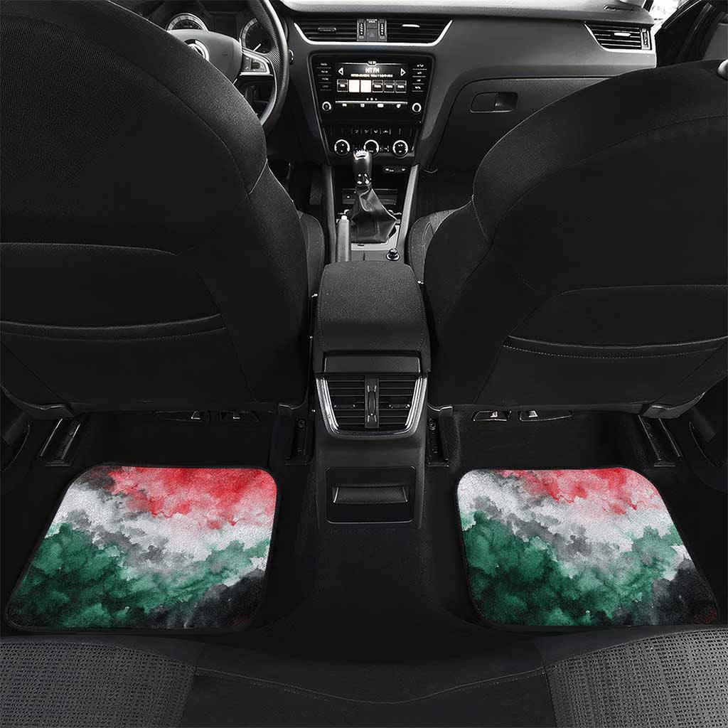 Wangari Maathai Car Mats Kenyan Flag Watercolor Style - Environmental Quote Planting Trees Tribute Eco-Activism - African Pride