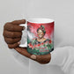 Wangari Maathai Ceramic Mug Kenyan Flag Watercolor Style - Environmental Quote Planting Trees Tribute Eco-Activism - African Pride