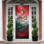 Wangari Maathai Door Cover Kenyan Flag Watercolor Style - Environmental Quote Planting Trees Tribute Eco-Activism - African Pride