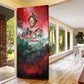 Wangari Maathai Door Cover Kenyan Flag Watercolor Style - Environmental Quote Planting Trees Tribute Eco-Activism - African Pride