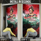 Wangari Maathai Door Cover Kenyan Flag Watercolor Style - Environmental Quote Planting Trees Tribute Eco-Activism - African Pride