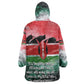 Wangari Maathai Kid Wearable Blanket Hoodie Kenyan Flag Watercolor Style - Environmental Quote Planting Trees Tribute Eco-Activism - African Pride