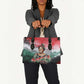 Wangari Maathai Leather Bag Kenyan Flag Watercolor Style - Environmental Quote Planting Trees Tribute Eco-Activism - African Pride