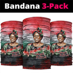 Wangari Maathai Neck Gaiter Kenyan Flag Watercolor Style - Environmental Quote Planting Trees Tribute Eco-Activism - African Pride