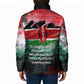 Wangari Maathai Padded Jacket Kenyan Flag Watercolor Style - Environmental Quote Planting Trees Tribute Eco-Activism - African Pride