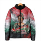 Wangari Maathai Padded Jacket Kenyan Flag Watercolor Style - Environmental Quote Planting Trees Tribute Eco-Activism - African Pride