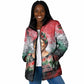 Wangari Maathai Padded Jacket Kenyan Flag Watercolor Style - Environmental Quote Planting Trees Tribute Eco-Activism - African Pride