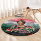 Wangari Maathai Round Carpet Kenyan Flag Watercolor Style - Environmental Quote Planting Trees Tribute Eco-Activism - African Pride