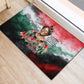 Wangari Maathai Rubber Doormat Kenyan Flag Watercolor Style - Environmental Quote Planting Trees Tribute Eco-Activism - African Pride