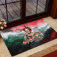Wangari Maathai Rubber Doormat Kenyan Flag Watercolor Style - Environmental Quote Planting Trees Tribute Eco-Activism - African Pride